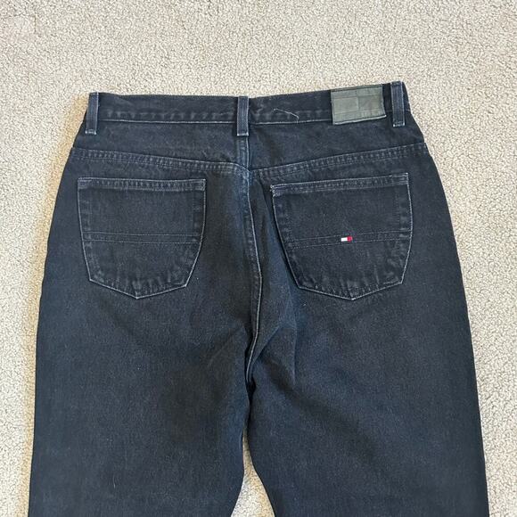 Tommy Hilfiger Women's Black High Waisted Rise Bootcut Jeans Size 30W - Picture 5 of 6